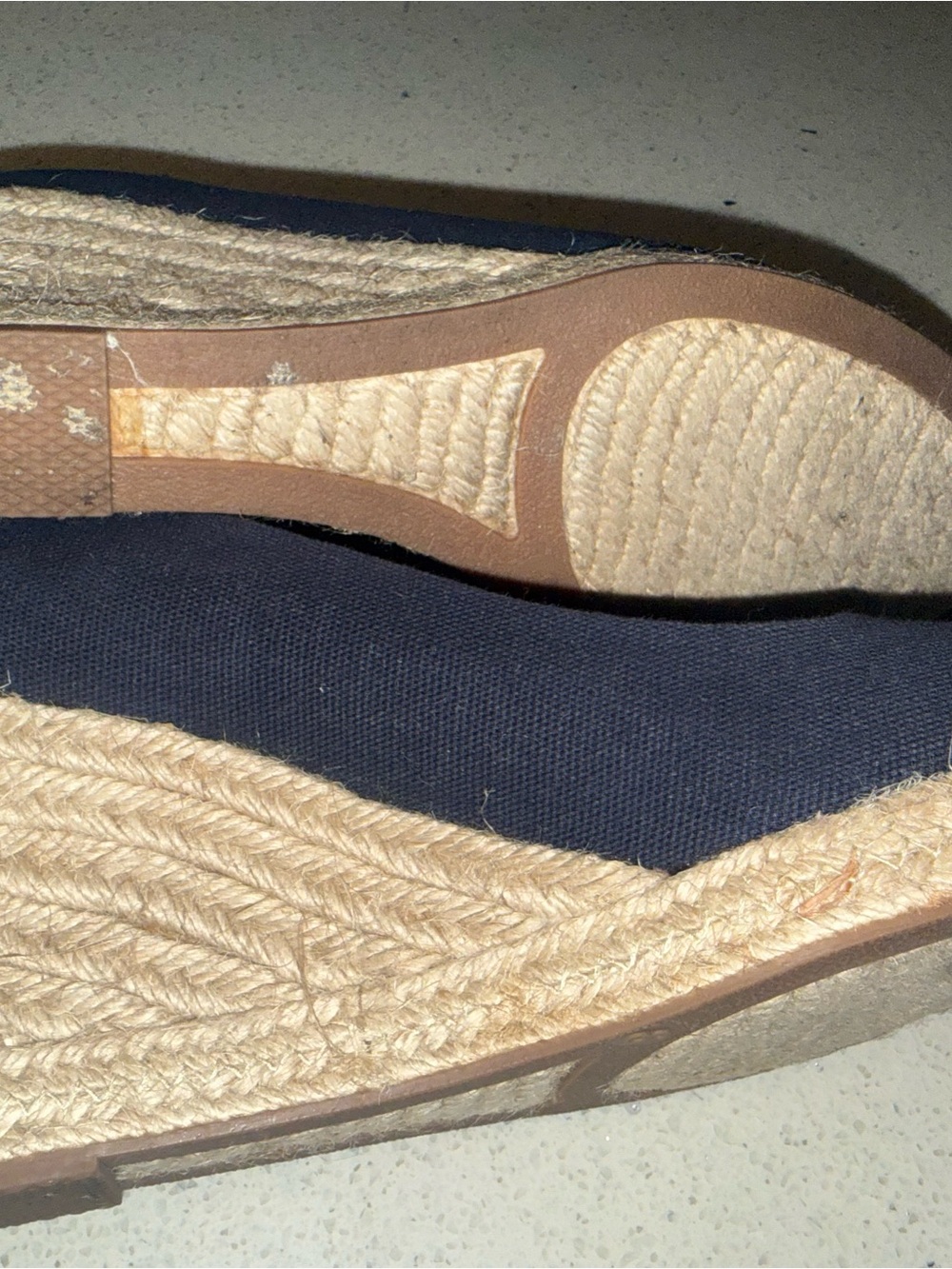 J. Crew Navy Canvas Seville Espadrille Pumps - Picture 9 of 14